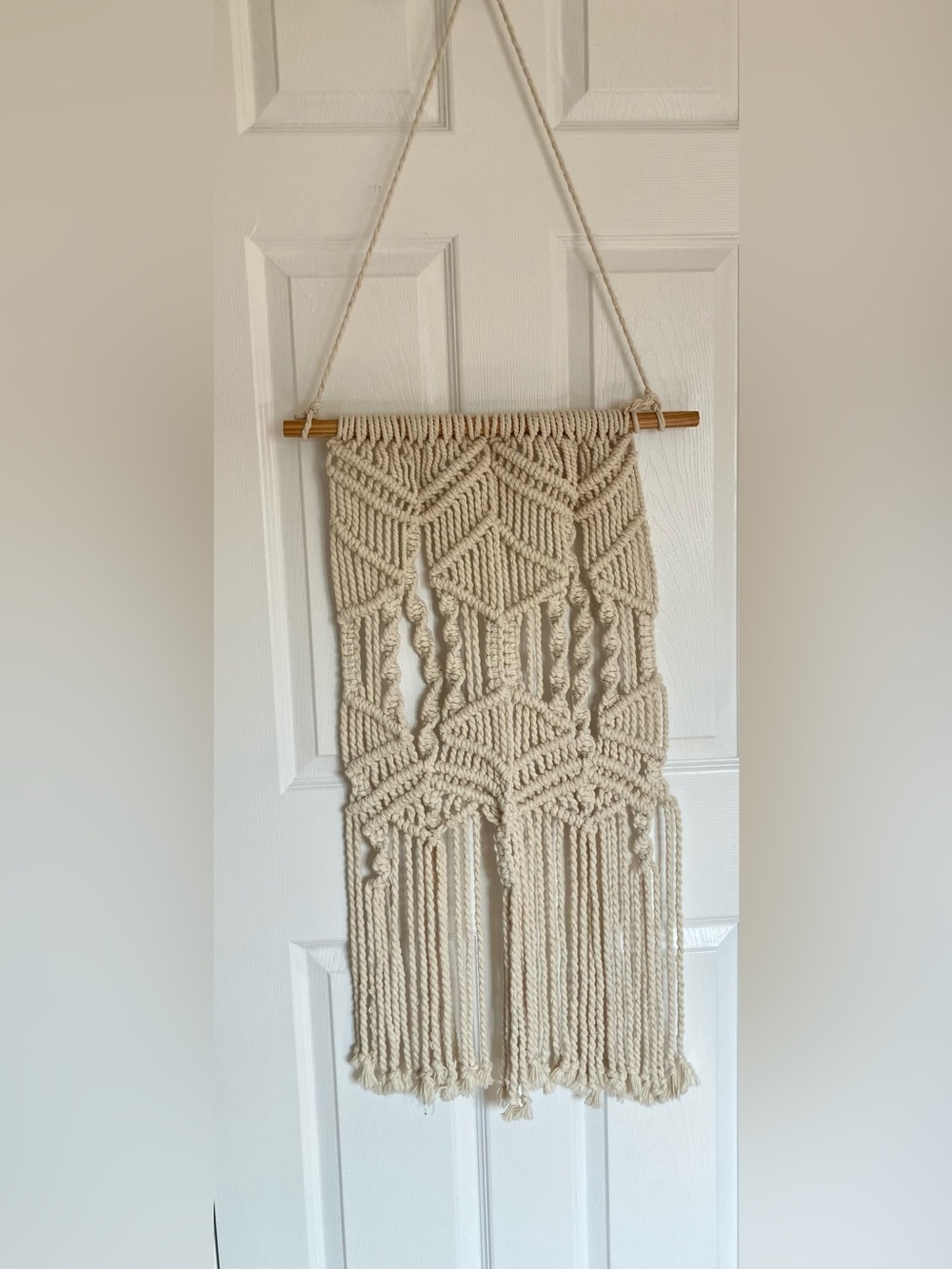 Macrame hanging wall art